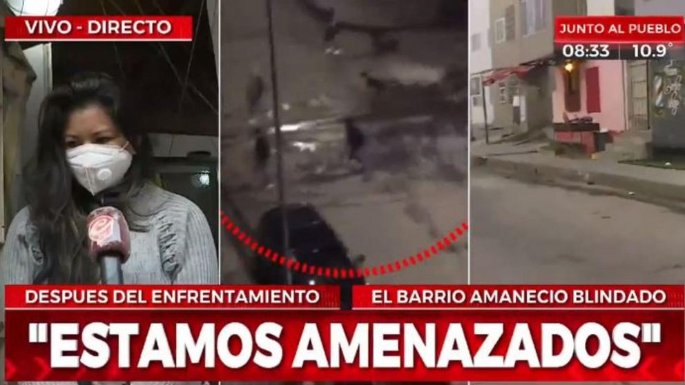 Pocos vecinos de Villa Lugano se atreven a hablar por miedo (Captura de TV).