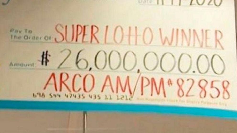 Cartel del premio en la administraci�n donde se vendi�.