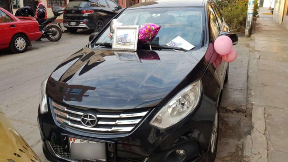 El auto que fue sorteado.