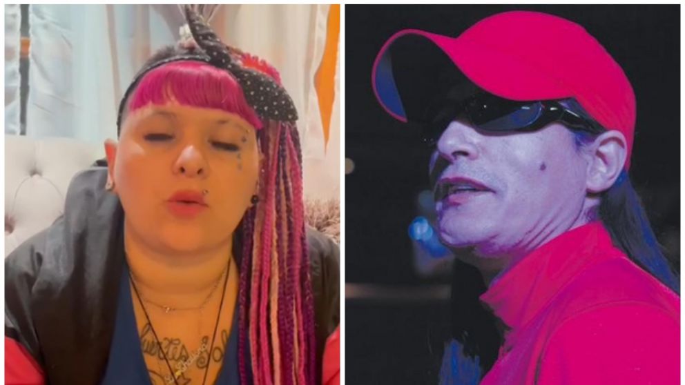 "La Chabona" publicó un video para contar su versión de lo hechos y defendió al cantante de Mala Fama.