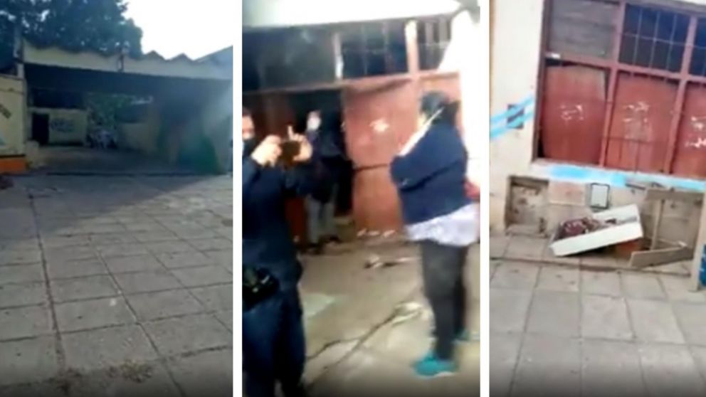 Imágenes de la violenta usurpación en Ranelagh. (Captura video)