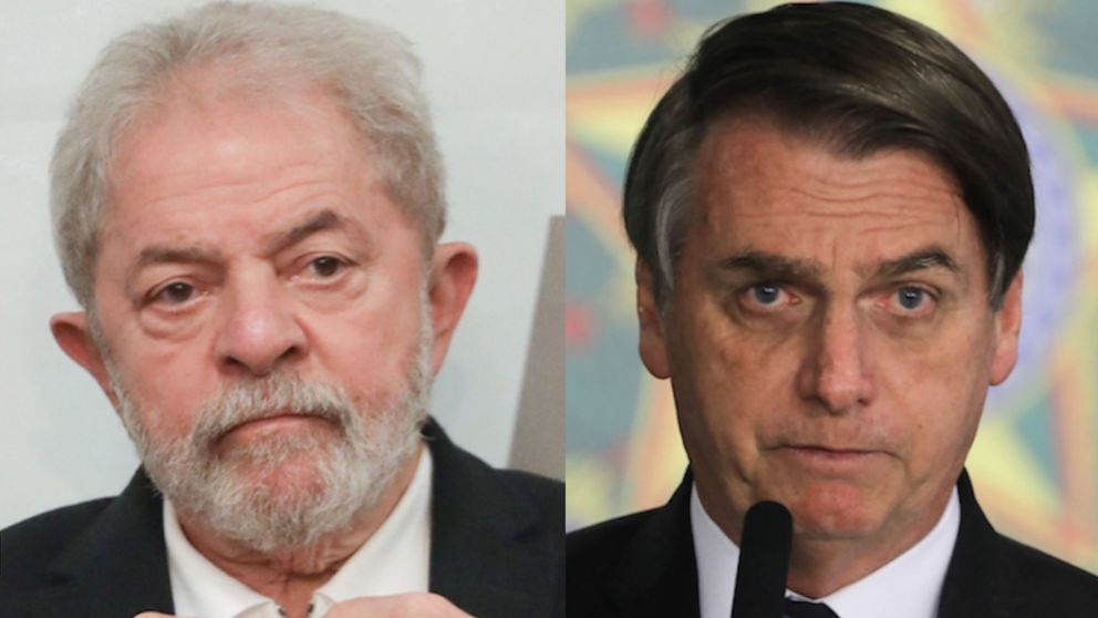 En Brasil ya enfrentan a Lula y Bolsonaro en una futura elección presidencial.