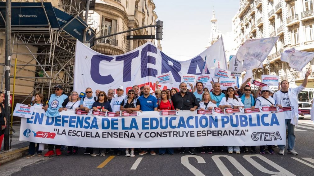 El gremio CTERA le dijo que no al ajuste sobre la Educación Pública. (Foto: CTERA)