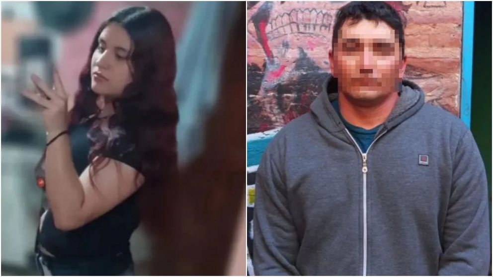 Gabriela Arací Barrios, la víctima, y Bruno Salvatierra, el detenido.