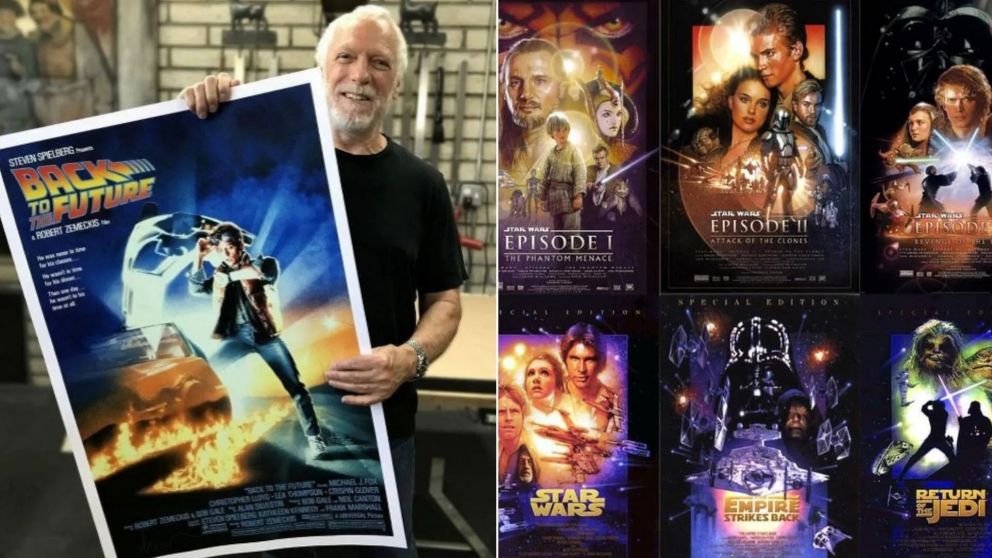 Murió Drew Struzan, el genio detrás de los icónicos afiches de famosas películas de Hollywood.