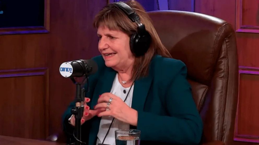 Bullrich durante su entrevista con el Gordo Dan.
