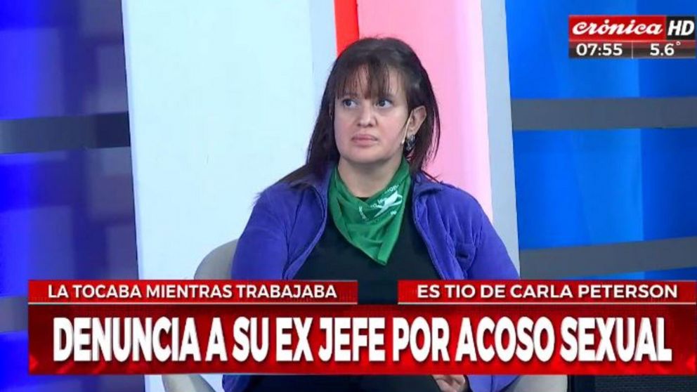 Diana se presentó en Crónica HD y denunció el episodio (Captura de TV).
