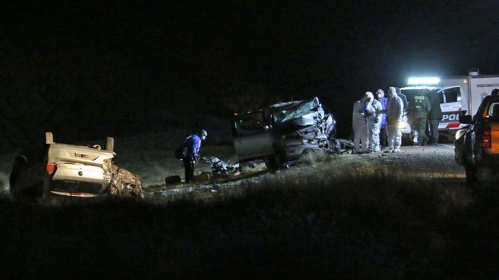 En un principio se hablaban de que eran tres los vehículos involucrados en el choque de la ruta 40, luego se conoció un cuarto. (Gentileza: Vía San Juan)