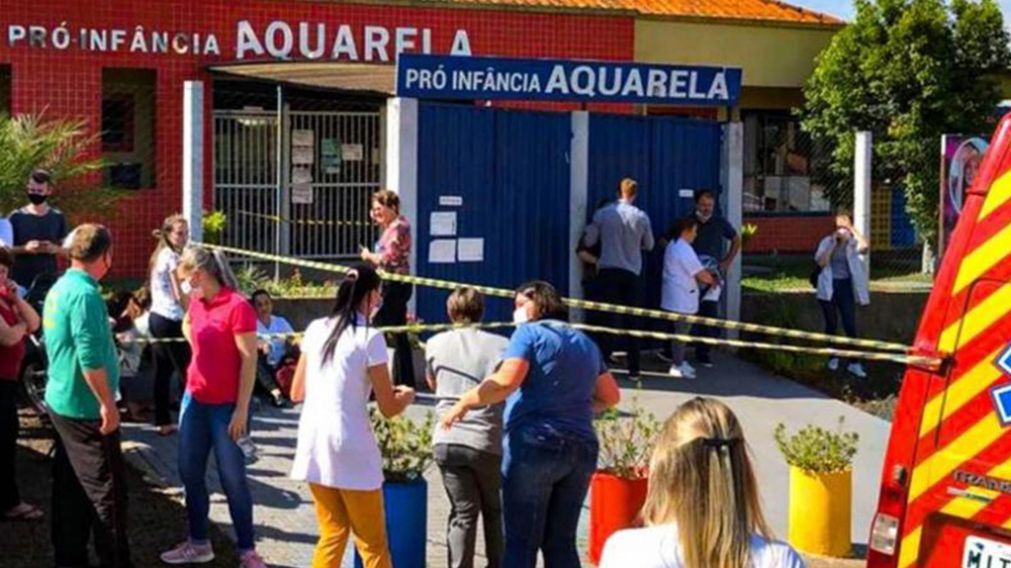 El sangriento ataque ocurrió en el jardín Aquarela de la ciudad de Saudades.
