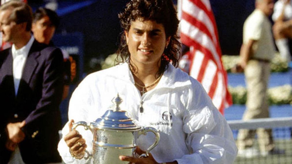 Gabriela Sabatini, cuando ganó el US Open en 1990.