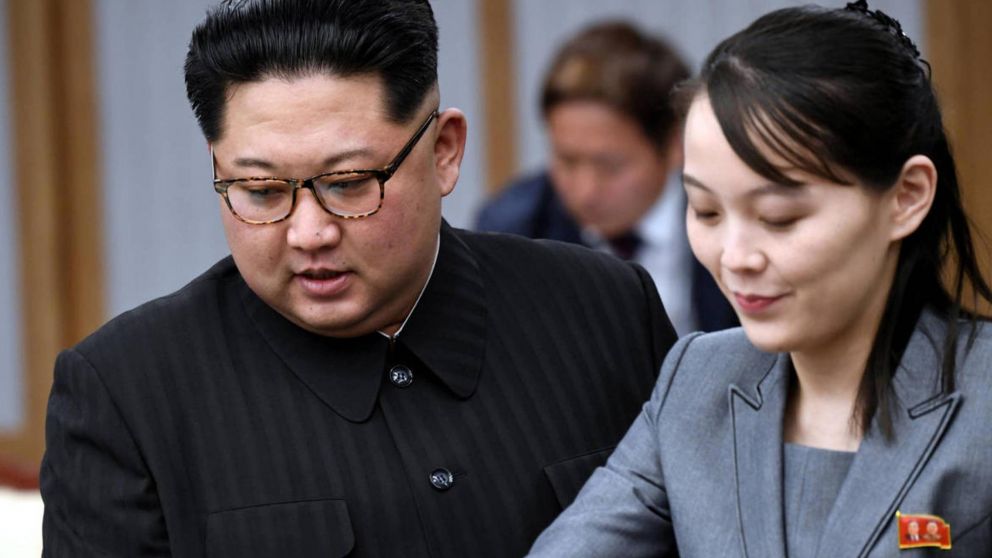 El lider norcoreano junto a su hermana Kim Yo-jong (Gentileza Reuters)
