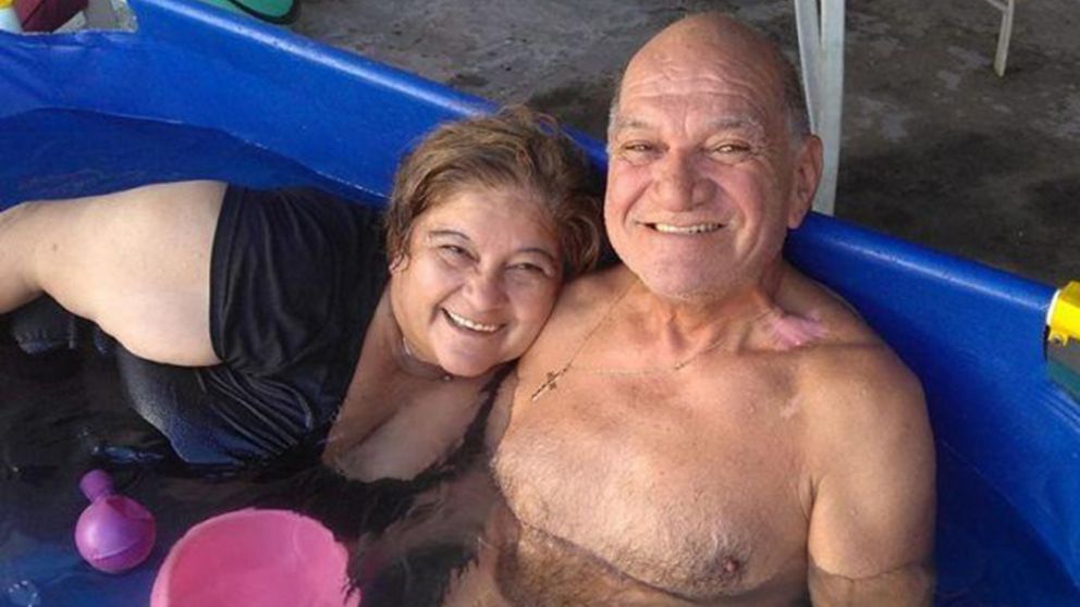 Rosa Agüero, junto a su ex esposo y condenado por el femicidio Juan Carlos Canteros (Archivo).
