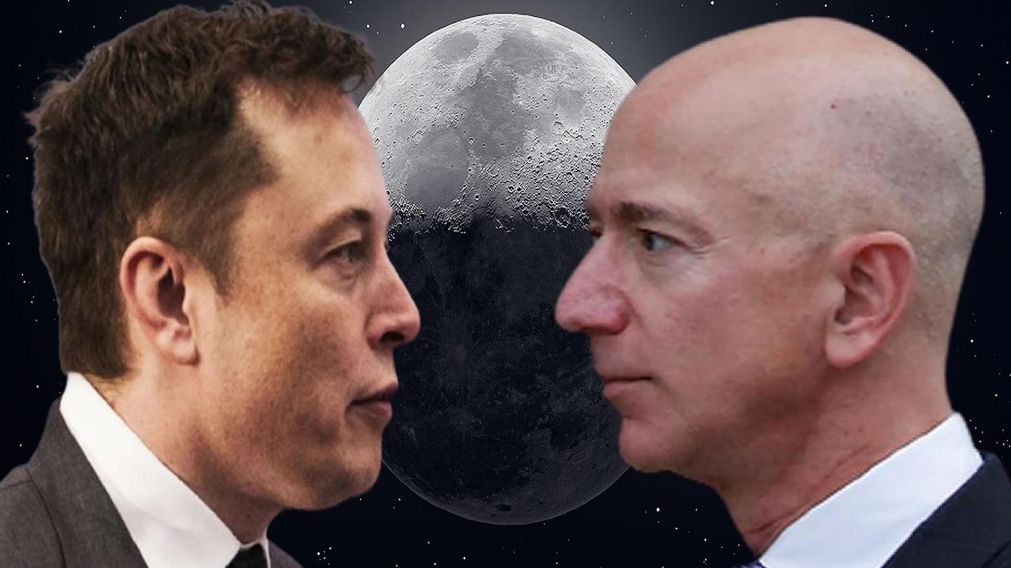 Elon Musk y Jeff Bezos enfrentados por el millonario contrato de la NASA  en la carrera espacial mundial, (Cr�nica)