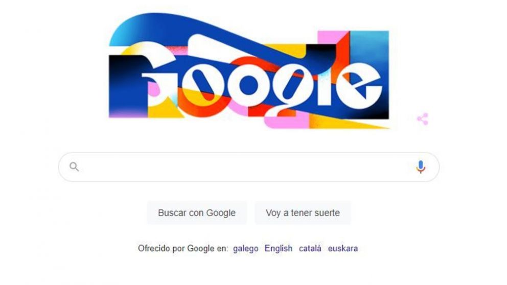 Google le rinde homenaje al español con un doodle de la letra "Ñ".