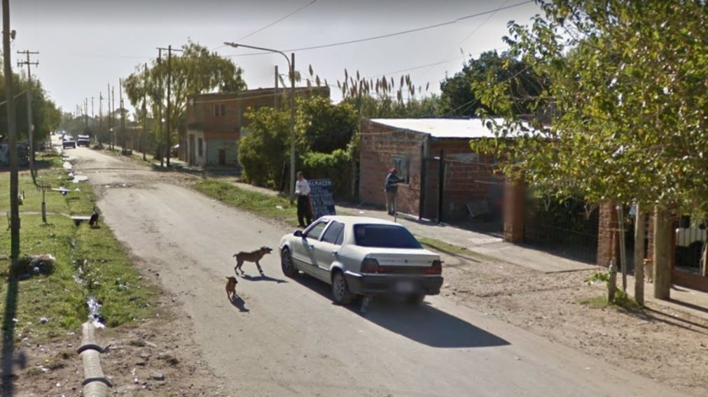 Acá, en este lugar de Rafael Calzada, se produjo el dramático episodio.