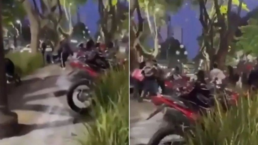Un grupo de la famosa banda de motoqueros Hells Angels protagonizó en las últimas horas una batalla campal contra unos trapitos.