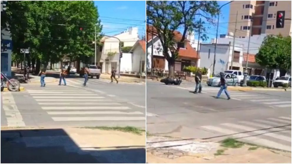 La violenta escena fue filmada por testigos.