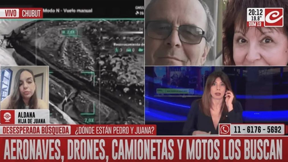 La hija de la jubilada desaparecida confirmó que encontraron pertenencias de ella en la camioneta.