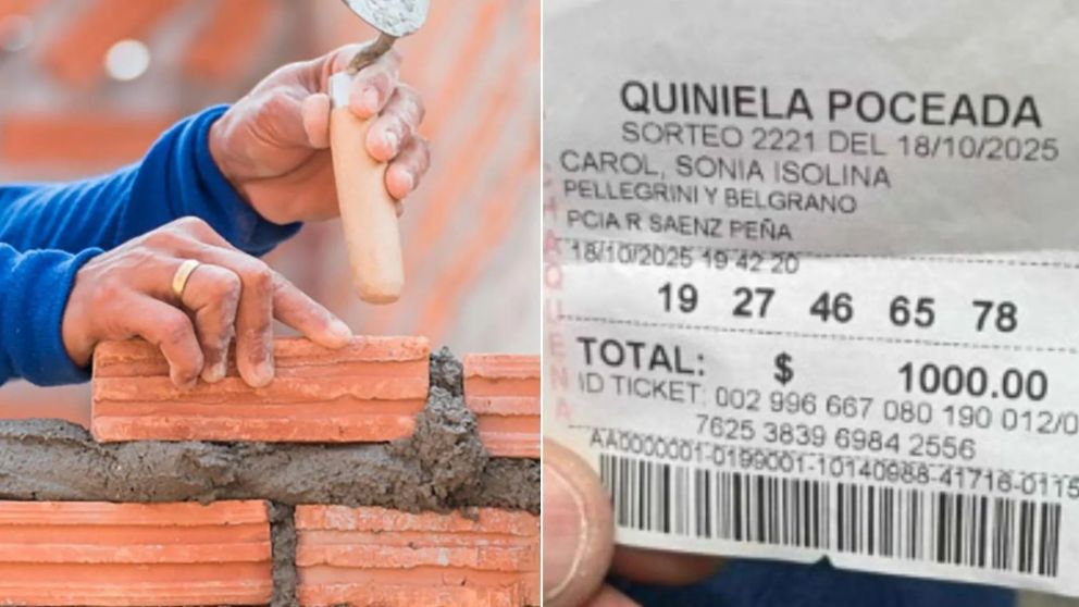Albañil ganó $80.588.765 en la Quiniela y usará el premio para algo que transformará su vida.