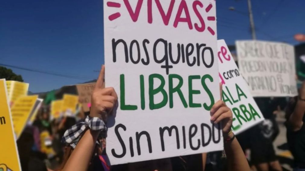 Uno de los tantos reclamos para decir "basta" a los femicidios.