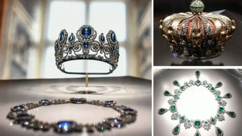 Las joyas históricas de la corona francesa. (Foto: AFP)