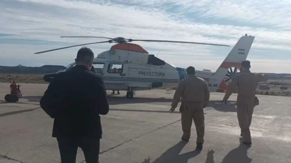 Varios helicópteros forman parte del rastrillaje para dar con los jubilados desaparecidos.