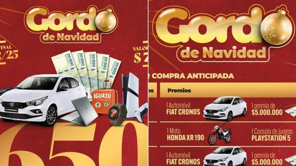 Gordo de Navidad 2025: c�mo participar del sorteo de $723.000.000 de la Loter�a de C�rdoba.