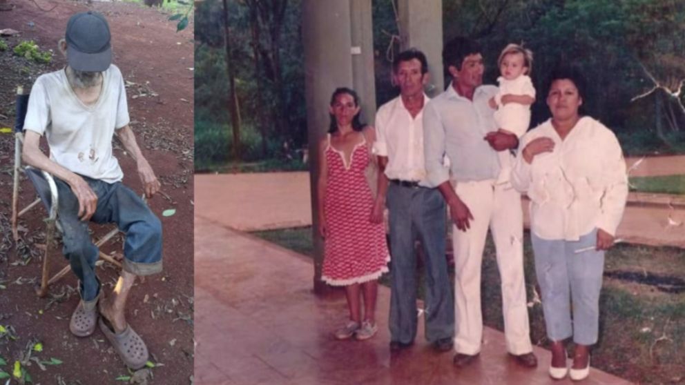 Don Bareiro de 84 años se encontraba viviendo como un indigente en Puerto Piray, Misiones.