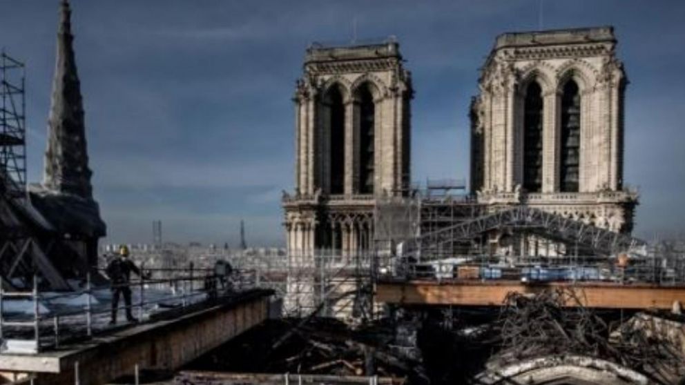 Notre Dame se encuentra en pleno proceso de restauración (AFP)