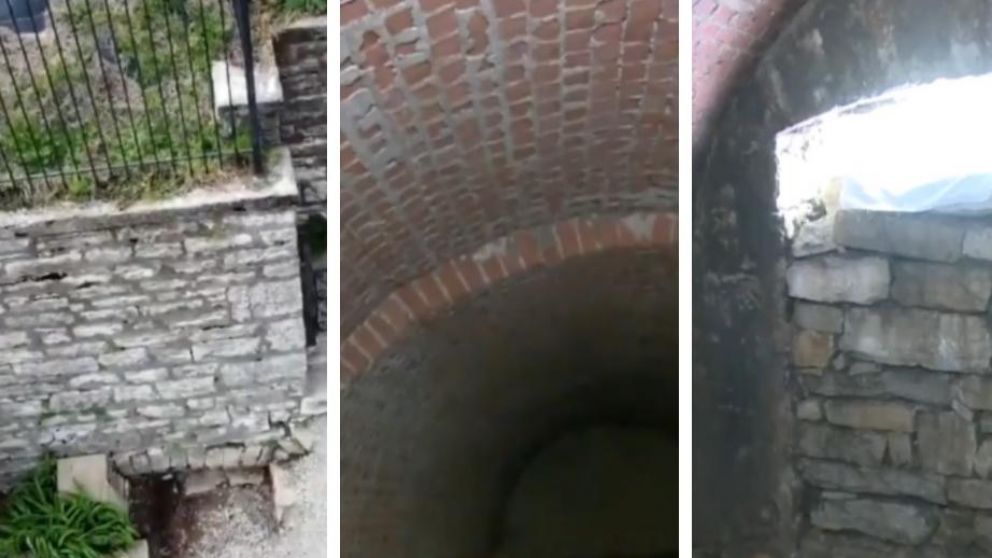 El túnel tiene unos 18 metros de profundidad. (Captura video)