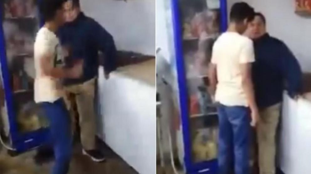 Molió a golpes a pibe con síndrome de Down y fue escrachado en las redes sociales. (Captura de video)