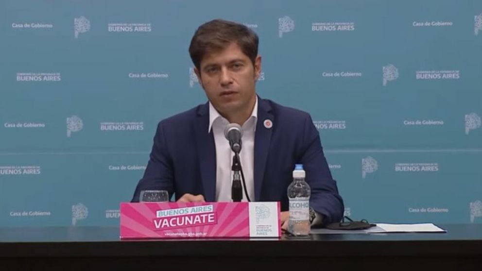 Axel Kicillof anunció las nuevas medidas en la conferencia de prensa (Twitter).