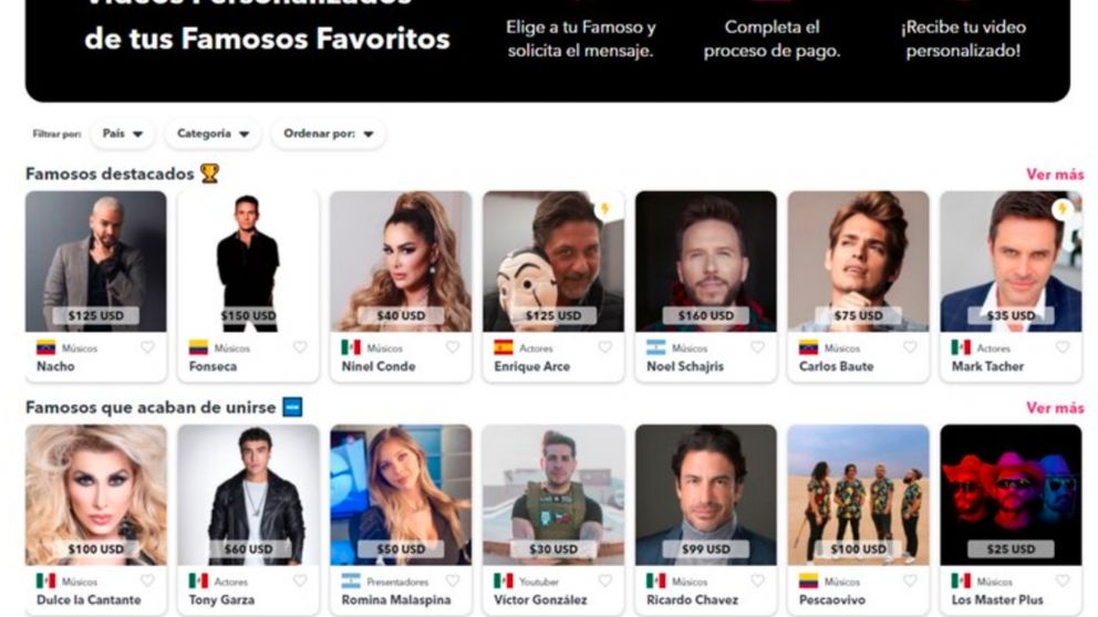 ¿Quiénes son los famosos argentinos que cobran por un saludo y cuánto sale?