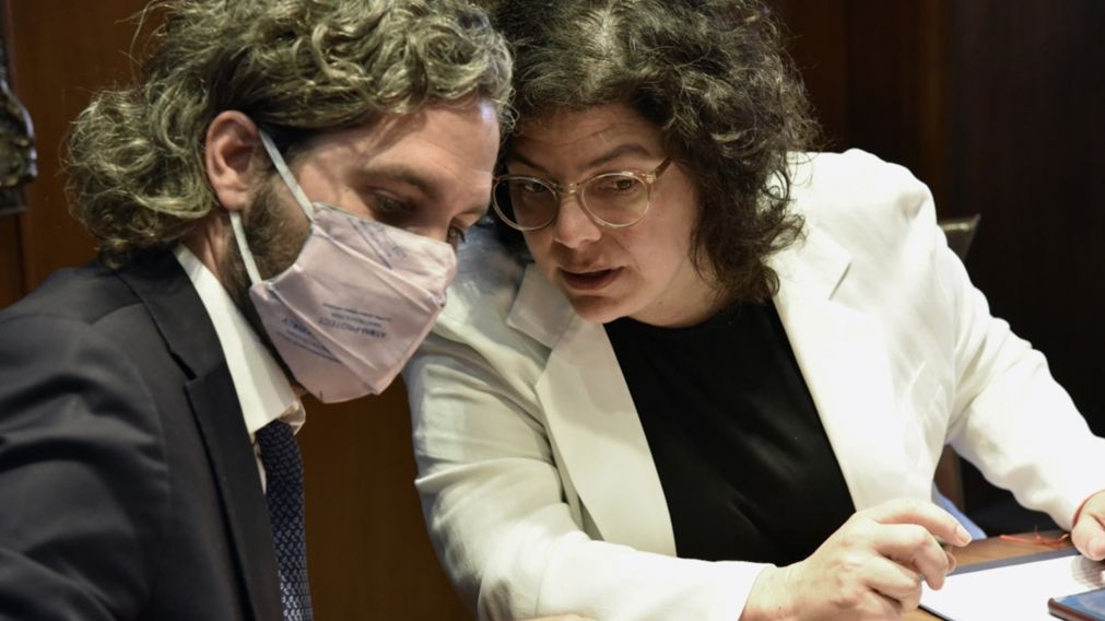 Santiago Cafiero y Carla Vizzotti, los representantes de Naci�n en el encuentro de ayer y en el de este martes (T�lam).