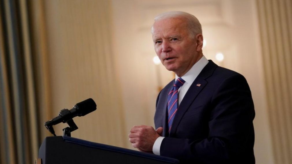 Joe Biden durante la presentaci�n de su plan de infraestructura. 