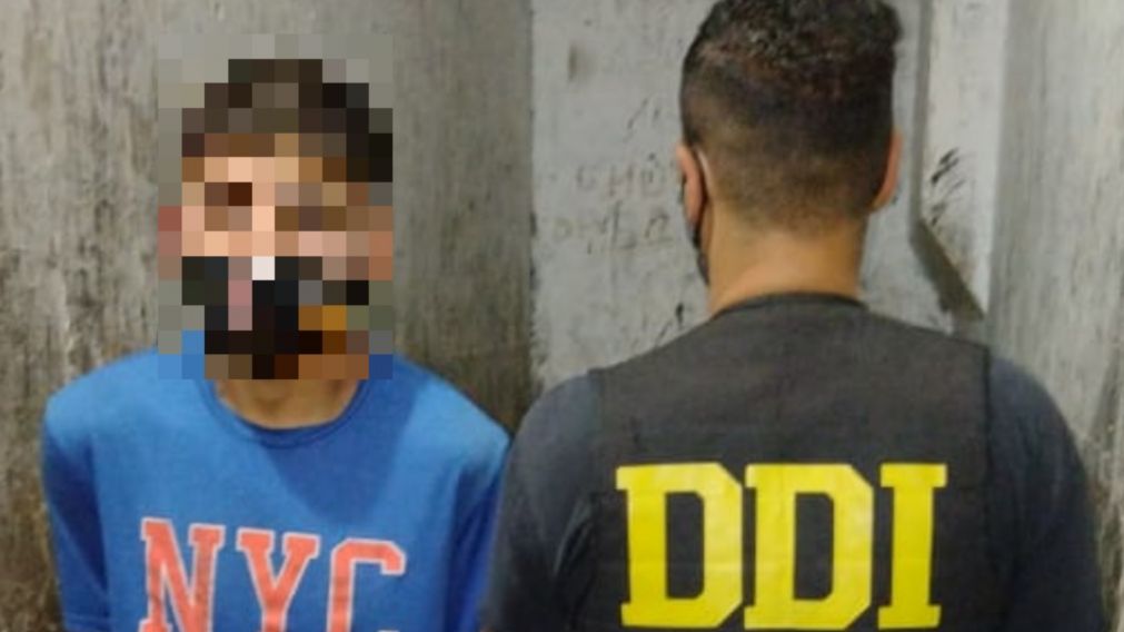 Este es el motochorro que fue apresado por el homicidio a balazos del oficial H�ctor Gabriel Quiroga.