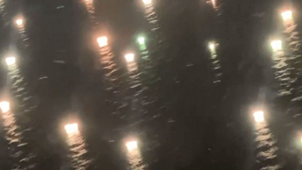 Las luces delatan la posición de las naves infractoras (captura de video)