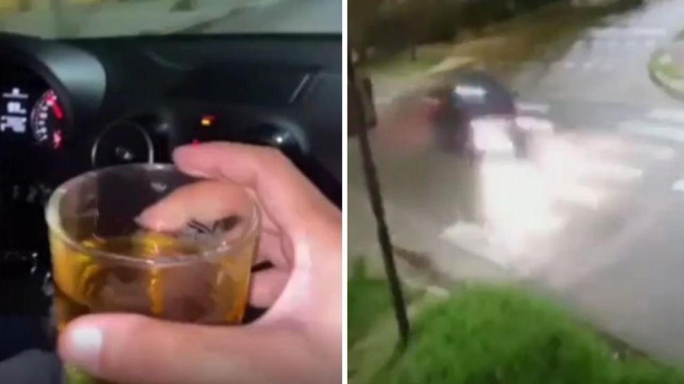 Así fueron los minutos previos al impacto que dejó dos hermanas muertas en Lanús (Captura de video).