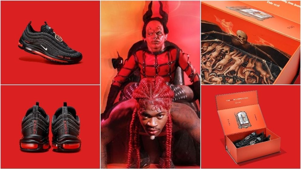 Aunque el diseño "satánico" está basado en las Nike Air Max 97, la marca de la pipa negó haber participado del proyecto.