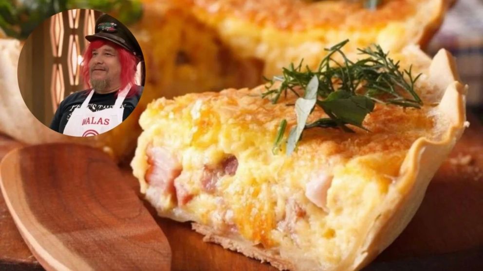 Paso a paso para preparar Quiché Lorraine el plato con el que se destacó Walas en Masterchef Celebrity.