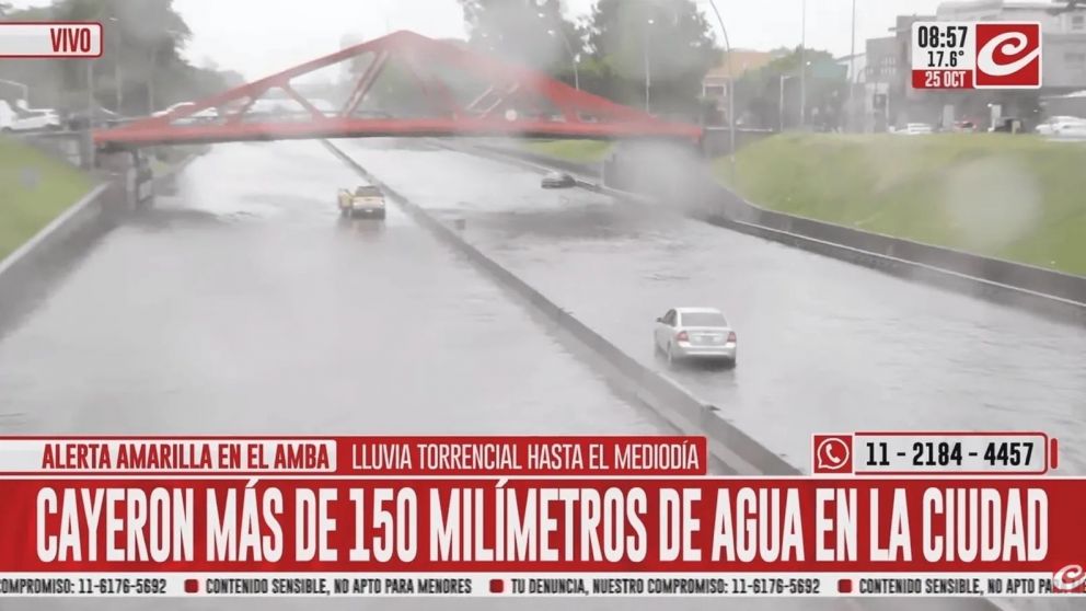 Un hombre se descompensó dentro de su auto y murió en medio del temporal en Buenos Aires