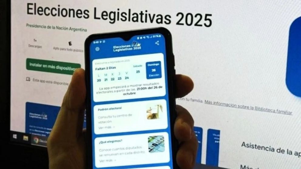 Elecciones 2025: cómo ver los resultados con la aplicación oficial.
