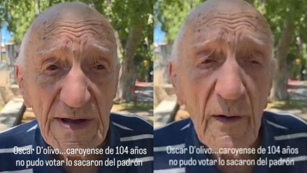 Oscar D’Olivo es un centenario residente de Colonia Caroya.