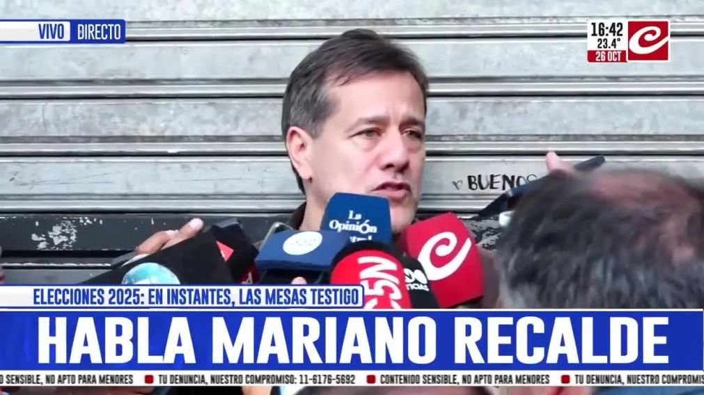 Mariano Recalde visitó a Cristina Kirchner tras emitir su sufragio.