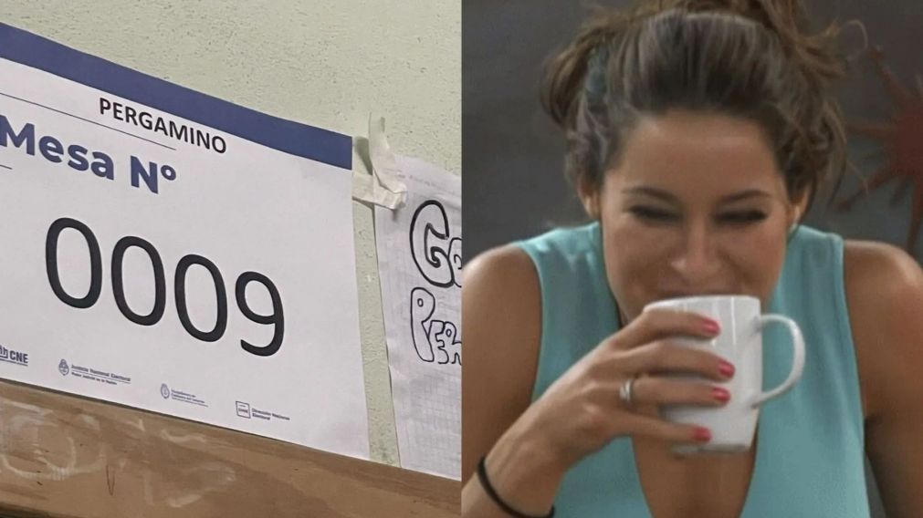 Una chica fue a votar en las Elecciones 2025, se encontró con un divertido mensaje en el aula e impactó a todos.