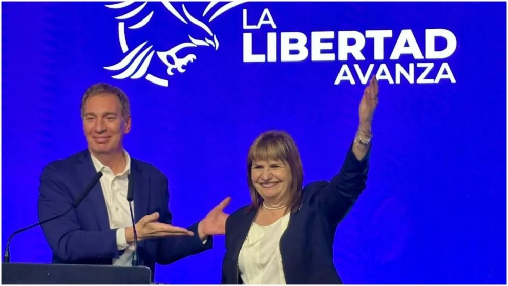 Patricia Bullrich celebró la victoria de La Libertad Avanza.