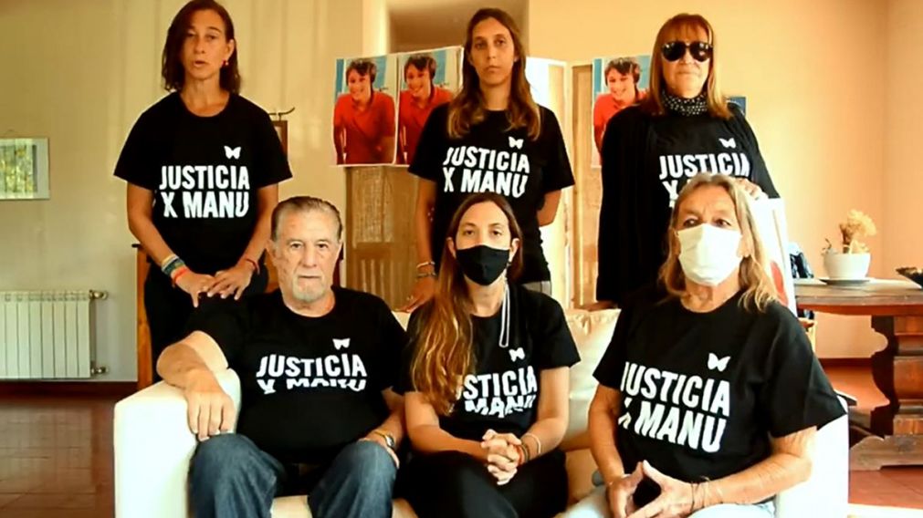 La familia Storani reclamando justicia por el hermano menor.