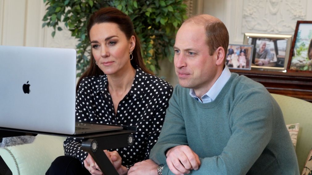 William junto a su esposa Kate Middleton.