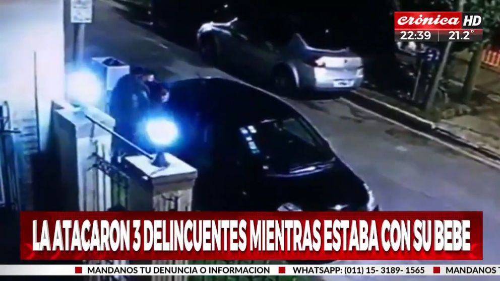 El asalto fue captado por una cámara de seguridad. (Captura de pantalla)