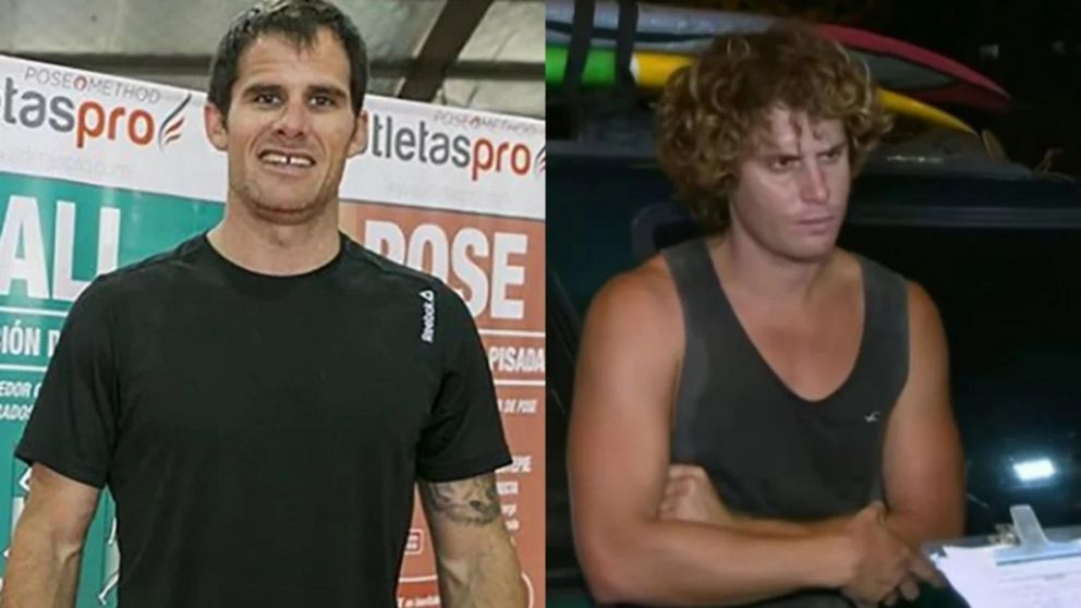 Miguel Ángel Paz, el personal trainer de Olivos y Federico Llamas, el surfer de Panamericana.